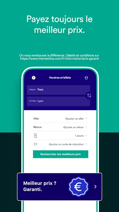 Recherche de billets Paris-Lyon avec garantie du meilleur prix